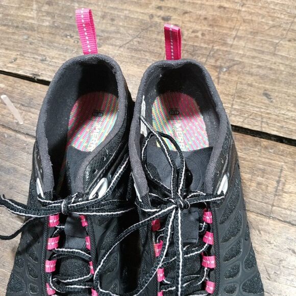 Merrell Womens Sz 9.5 Sneakers Crush Glove Barefoot Black Running Shoes J57326 - Picture 6 of 11